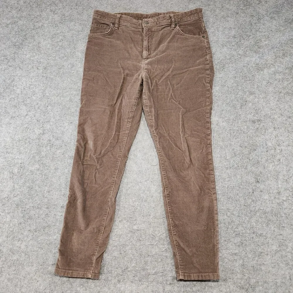 Patagonia Womens 32 Organic Cotton Everyday Cords Brown Corduroy Pants 32x28 - Picture 3 of 16